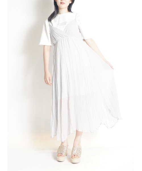 one way（ワンウェイ）の「ワッシャーシアーキャミワンピ（ワンピース・レディース・ピンク/ライトグレー/ベージュ/ブラック・FREE）」の11枚目の写真