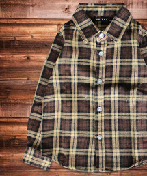 THE CASUAL | チェック 長袖 ネルシャツ キッズ(シャツ/ブラウス)