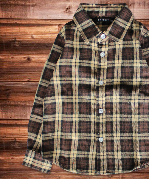 THE CASUAL（カジュアル）の「チェック 長袖 ネルシャツ キッズ（シャツ/ブラウス・キッズ・G/E/C/D/B/A/F/H・140cm/110cm/160cm/130cm/150cm/120cm）」の4枚目の写真