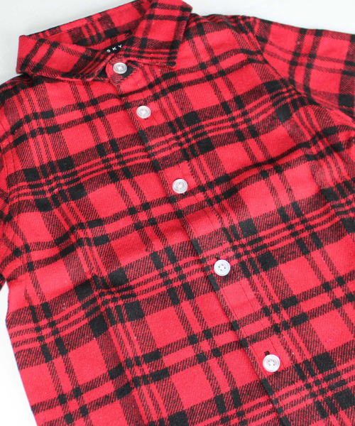 THE CASUAL（カジュアル）の「チェック 長袖 ネルシャツ キッズ（シャツ/ブラウス・キッズ・G/E/C/D/B/A/F/H・140cm/110cm/160cm/130cm/150cm/120cm）」の13枚目の写真