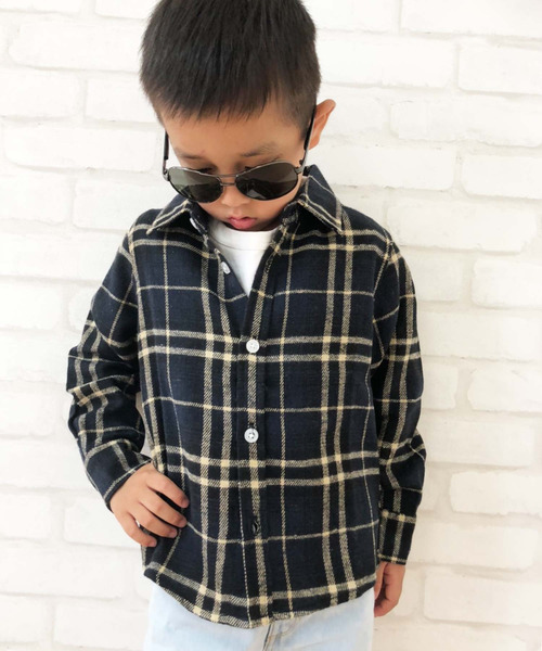 THE CASUAL（カジュアル）の「チェック 長袖 ネルシャツ キッズ（シャツ/ブラウス・キッズ・G/E/C/D/B/A/F/H・140cm/110cm/160cm/130cm/150cm/120cm）」の17枚目の写真