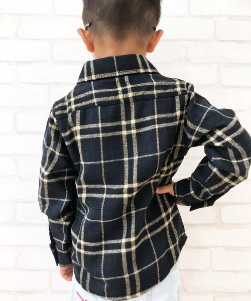 THE CASUAL（カジュアル）の「チェック 長袖 ネルシャツ キッズ（シャツ/ブラウス・キッズ・G/E/C/D/B/A/F/H・140cm/110cm/160cm/130cm/150cm/120cm）」の19枚目の写真