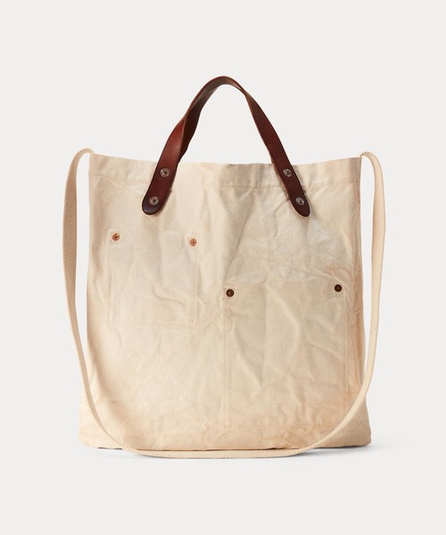 【新品未使用】ダブルアールエル RRLロゴ トートバッグ 希少☆ RRL(ダブルアールエル) RRロゴ キャンバス トートバッグ