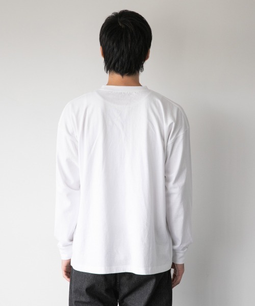 LOWRYS FARM(ローリーズファーム)の「R.KAMIYAMAロンT 897933(Tシャツ/カットソー・メンズ・ホワイト系その他/ホワイト系その他2/ブラック・MEDIUM/LARGE)」の7枚目の写真