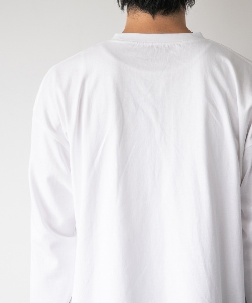 LOWRYS FARM(ローリーズファーム)の「R.KAMIYAMAロンT 897933(Tシャツ/カットソー・メンズ・ホワイト系その他/ホワイト系その他2/ブラック・MEDIUM/LARGE)」の8枚目の写真