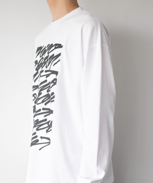 LOWRYS FARM(ローリーズファーム)の「R.KAMIYAMAロンT 897933(Tシャツ/カットソー・メンズ・ホワイト系その他/ホワイト系その他2/ブラック・MEDIUM/LARGE)」の10枚目の写真