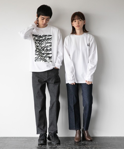 LOWRYS FARM(ローリーズファーム)の「R.KAMIYAMAロンT 897933(Tシャツ/カットソー・メンズ・ホワイト系その他/ホワイト系その他2/ブラック・MEDIUM/LARGE)」の13枚目の写真
