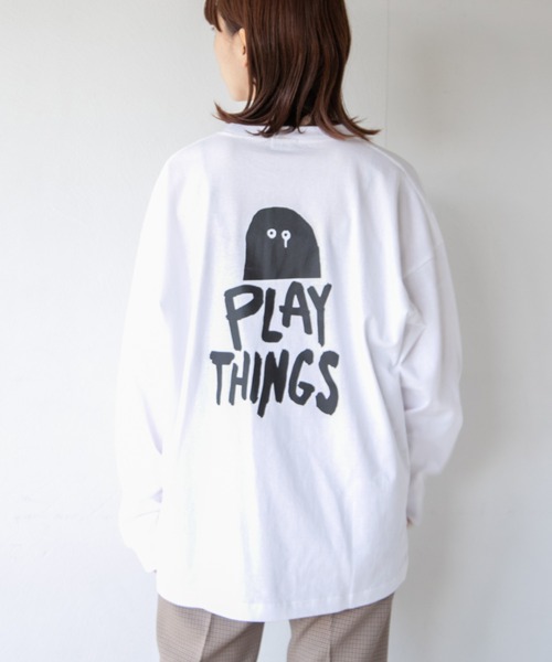 LOWRYS FARM(ローリーズファーム)の「R.KAMIYAMAロンT 897933(Tシャツ/カットソー・メンズ・ホワイト系その他/ホワイト系その他2/ブラック・MEDIUM/LARGE)」の16枚目の写真