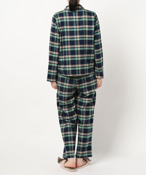 bijorie（ビジュリィ）の「ネルチェックパジャマ／長袖（ルームウェア/パジャマ・レディース・ブルー/グリーン・FREE）」の5枚目の写真