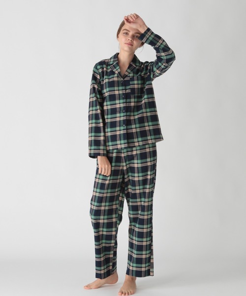 bijorie（ビジュリィ）の「ネルチェックパジャマ／長袖（ルームウェア/パジャマ・レディース・ブルー/グリーン・FREE）」の20枚目の写真