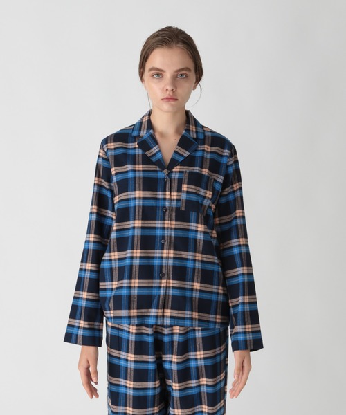 bijorie（ビジュリィ）の「ネルチェックパジャマ／長袖（ルームウェア/パジャマ・レディース・ブルー/グリーン・FREE）」の11枚目の写真