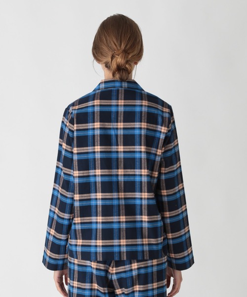 bijorie（ビジュリィ）の「ネルチェックパジャマ／長袖（ルームウェア/パジャマ・レディース・ブルー/グリーン・FREE）」の8枚目の写真