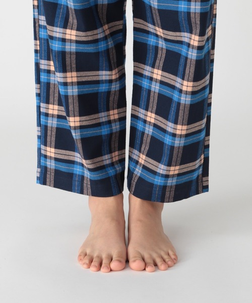 bijorie（ビジュリィ）の「ネルチェックパジャマ／長袖（ルームウェア/パジャマ・レディース・ブルー/グリーン・FREE）」の4枚目の写真