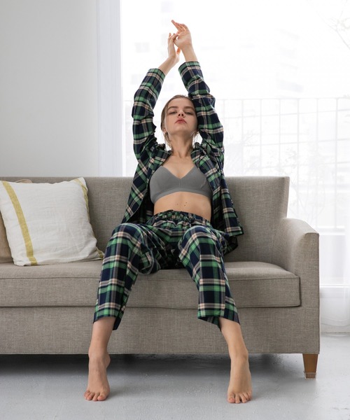 bijorie（ビジュリィ）の「ネルチェックパジャマ／長袖（ルームウェア/パジャマ・レディース・ブルー/グリーン・FREE）」の19枚目の写真