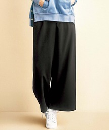 あったか美脚ストレッチワイドパンツ