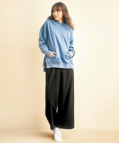 GeeRA(ジーラ)の「あったか美脚ストレッチワイドパンツ(その他パンツ・レディース・ピンク/ブラウン/ブラック/ブラック系その他/ブラウン系その他/ピンク系その他・LARGE/SMALL/XX-LARGE/MEDIUM/X-LARGE)」の13枚目の写真