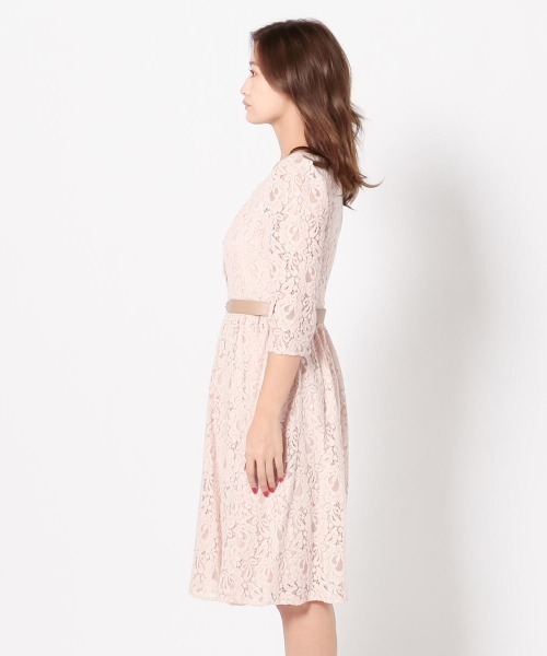 セール Misch ワンピース ワンピース ドレス 微起毛レースワンピース ワンピース Misch Masch ミッシュマッシュ のファッション