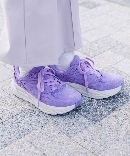 HOKA（ホカ）の「HOKA  ホカ   クリフトン エル スエード M CLIFTON L SUEDE (CHALK VIOLET / LILAC ASH)（スニーカー・メンズ・パープル・25.5cm/26.0cm/28.5cm/23.5cm/24.0cm/28.0cm/27.0cm/26.5cm/27.5cm/29.0cm/23.0cm/24.5cm/25.0cm）」の7枚目の写真