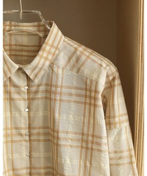 todayful  チェックシャツ TODAYFUL- ▪︎ Check Wide Combinaison ¥33,000 Col. Beige Size.36
