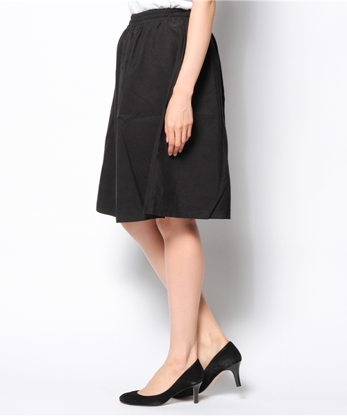 CIAOPANIC（チャオパニック）の「【Ciaopanic】ピーチ起毛ミドルフレアスカート（スカート・レディース・ブラック/ベージュ/ボルドー/ネイビー・FREE）」の6枚目の写真