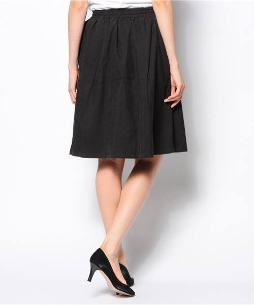 CIAOPANIC（チャオパニック）の「【Ciaopanic】ピーチ起毛ミドルフレアスカート（スカート・レディース・ブラック/ベージュ/ボルドー/ネイビー・FREE）」の7枚目の写真