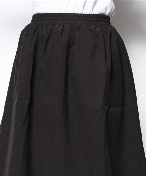 CIAOPANIC（チャオパニック）の「【Ciaopanic】ピーチ起毛ミドルフレアスカート（スカート・レディース・ブラック/ベージュ/ボルドー/ネイビー・FREE）」の8枚目の写真