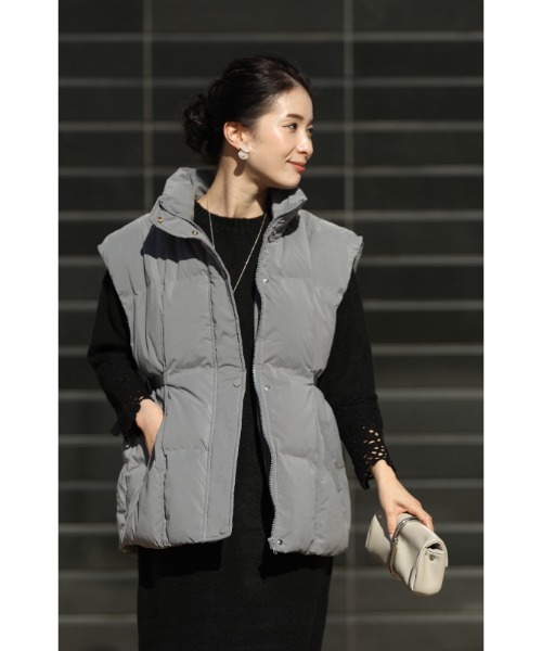 cawaii（カワイイ）の「Xラインで女性らしいダウンベスト（ダウン