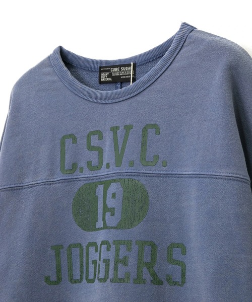 CUBE SUGAR（キューブシュガー）の「CUBE SUGAR/キューブシュガー　30/10裏毛パウダー加工 前後プリントチュニック（チュニック・レディース・チャコールグレー/モカ/ブルー・FREE）」の7枚目の写真