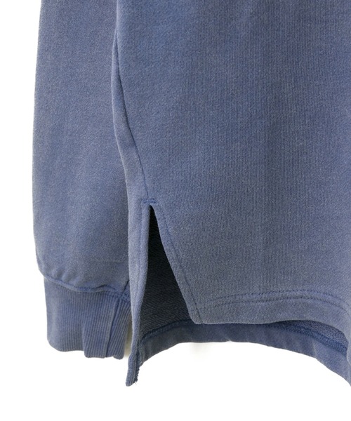 CUBE SUGAR（キューブシュガー）の「CUBE SUGAR/キューブシュガー　30/10裏毛パウダー加工 前後プリントチュニック（チュニック・レディース・チャコールグレー/モカ/ブルー・FREE）」の10枚目の写真