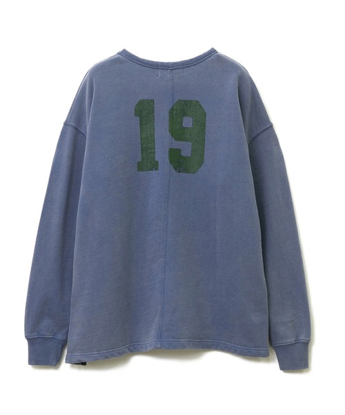 CUBE SUGAR（キューブシュガー）の「CUBE SUGAR/キューブシュガー　30/10裏毛パウダー加工 前後プリントチュニック（チュニック・レディース・チャコールグレー/モカ/ブルー・FREE）」の11枚目の写真