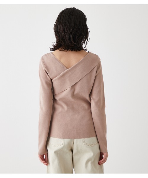 ASYMMETRY CROSS L/S TOPS/アシンメトリークロスロングスリーブ