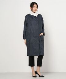 Honnete（オネット）の「Honnete:リネン ショールカラーコート