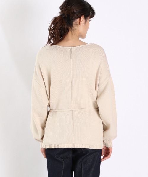 LOWRYS FARM（ローリーズファーム）の「カシュクールカーディガンＬＳ　931876（ニット/セーター・レディース・ブラウン/グリーン/アイボリー・FREE）」の14枚目の写真