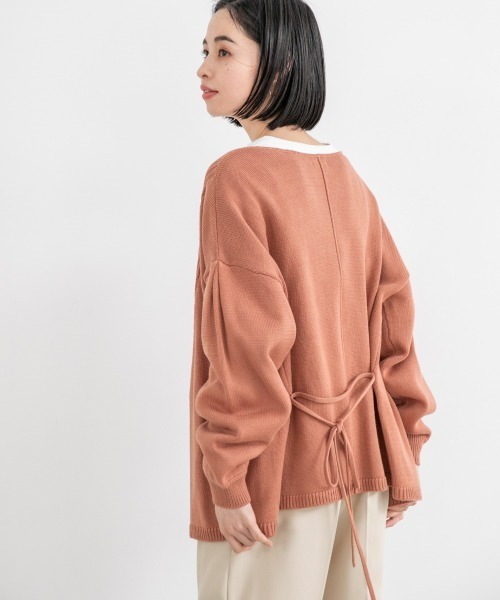 LOWRYS FARM（ローリーズファーム）の「カシュクールカーディガンＬＳ　931876（ニット/セーター・レディース・ブラウン/グリーン/アイボリー・FREE）」の18枚目の写真