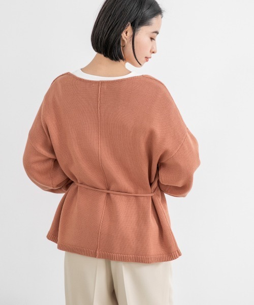 LOWRYS FARM（ローリーズファーム）の「カシュクールカーディガンＬＳ　931876（ニット/セーター・レディース・ブラウン/グリーン/アイボリー・FREE）」の19枚目の写真