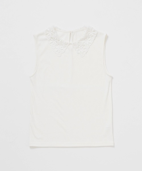 レース衿つきリブインナータンク タンクトップ Natural Couture ナチュラルクチュール のファッション通販 Zozotown