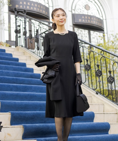 セール】【喪服・礼服】洗えるブラックフォーマルスーツ ジャケットと