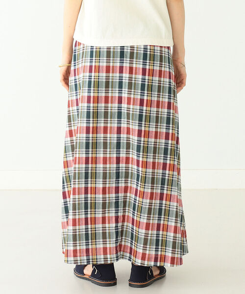 BEAMS BOY（ビームスボーイ）の「BEAMS BOY / マドラスチェック Aライン スカート（スカート・レディース・レッド/ダークグリーン/ブルー・ONE SIZE）」の15枚目の写真
