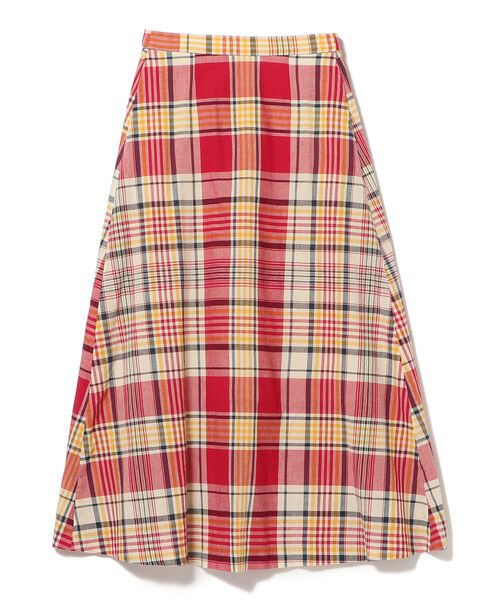 BEAMS BOY（ビームスボーイ）の「BEAMS BOY / マドラスチェック Aライン スカート（スカート・レディース・レッド/ダークグリーン/ブルー・ONE SIZE）」の16枚目の写真