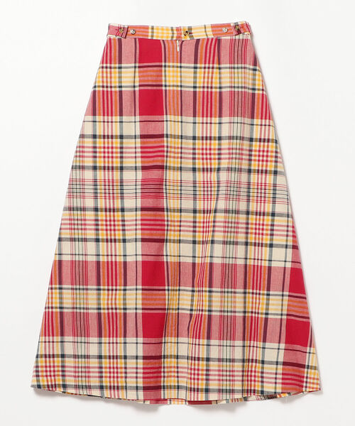 BEAMS BOY（ビームスボーイ）の「BEAMS BOY / マドラスチェック Aライン スカート（スカート・レディース・レッド/ダークグリーン/ブルー・ONE SIZE）」の18枚目の写真