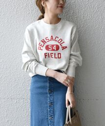 【SHIPS any別注】THE KNiTS:カレッジ スウェット◇