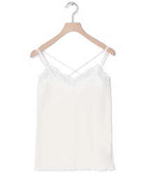 w closet（ダブルクローゼット）の「レースVネックキャミソール（キャミソール）」
