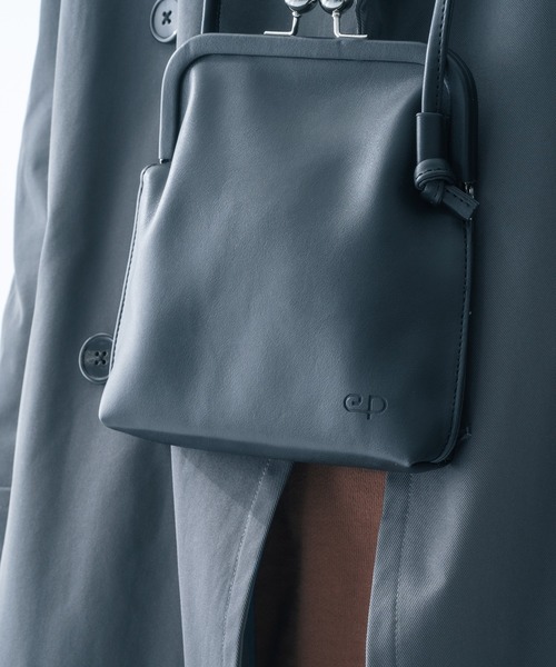 epnok（エプノック）の「がま口ポシェット（ショルダーバッグ・メンズ・ブラック/ダークブラウン/グレイッシュベージュ・FREE）」の8枚目の写真