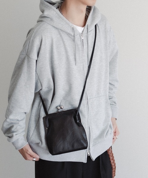 epnok（エプノック）の「がま口ポシェット（ショルダーバッグ・メンズ・ブラック/ダークブラウン/グレイッシュベージュ・FREE）」の14枚目の写真