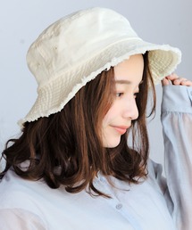 14+ | つば先フリンジバケットハット(ハット)