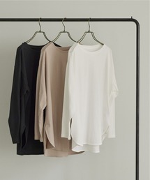 titivate | ﾗｳﾝﾄﾞﾍﾑｶｯﾄｿｰﾛﾝｸﾞｽﾘｰﾌﾞTｼｬﾂ(Tシャツ/カットソー)