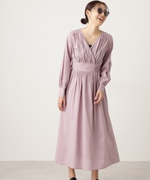 N.（N. Natural Beauty Basic） | ◆コットンローンカシュレースアップワンピース(ワンピース)