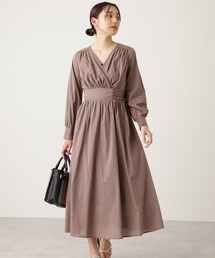 N.（N. Natural Beauty Basic） | ◆コットンローンカシュレースアップワンピース(ワンピース)