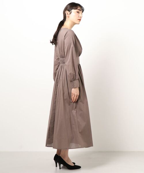 N.（N. Natural Beauty Basic）（エヌエヌナチュラルビューティーベーシック）の「◆コットンローンカシュレースアップワンピース（ワンピース・レディース・ブラック/モカ/ラベンダー/ライトグリーン・MEDIUM）」の22枚目の写真