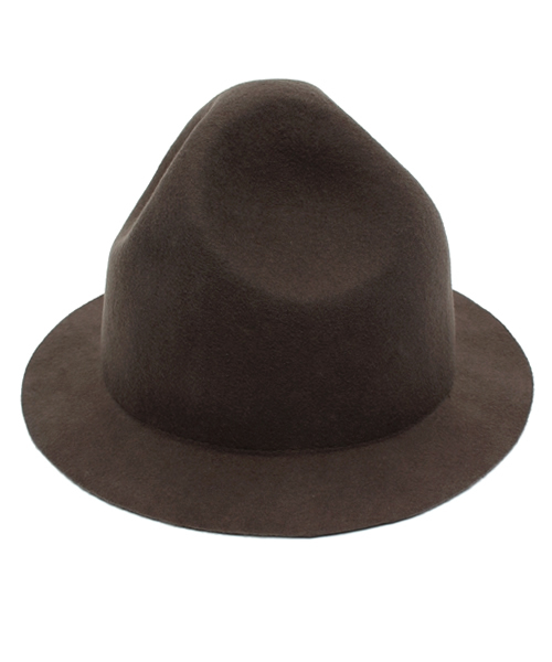 SHIPS JET BLUE（シップスジェットブルー）の「SGS： フェルト マウンテンハット（ハット・メンズ・ブラック/ブラウン/ネイビー・ONE SIZE）」の4枚目の写真